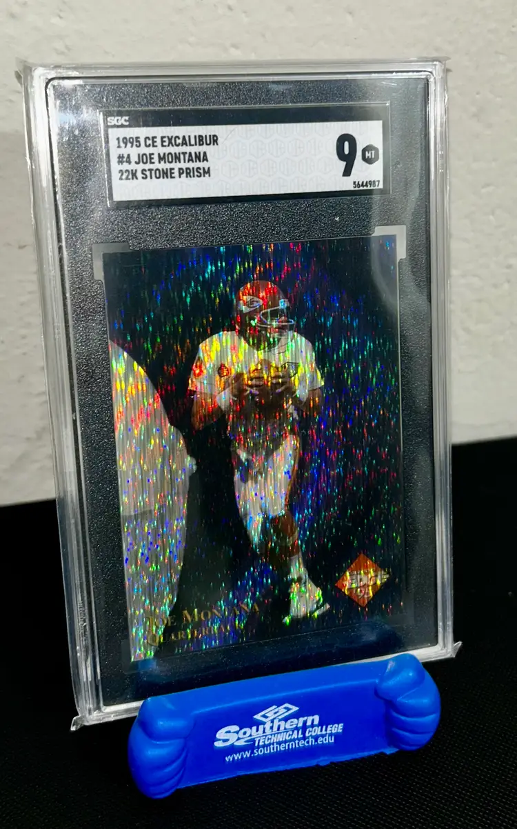 #84 - Joe Montana 1995 CE Excalibur 22K Stone Prism