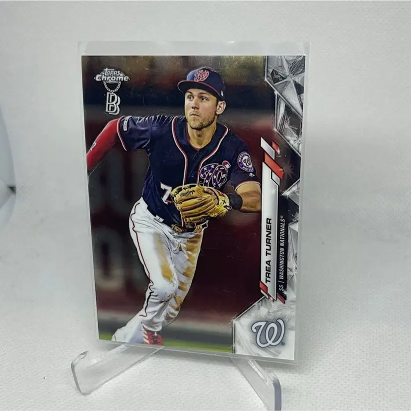 2020 Topps Chrome Ben Baller, Trea Turner #7 Phillies