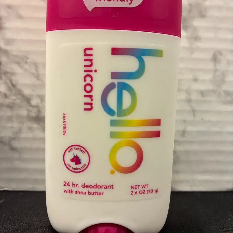 Hello Unicorn 2-PACK Shea Butter Aluminum Free 24Hr Deodorant Stick 2.6oz ea