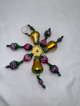 VTG Blown Glass Star Ornament