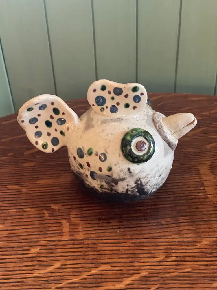 Cute Raku Pottery Fish