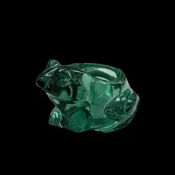 Vintage Indiana Glass Green Glass Frog
Votive Candle Holder