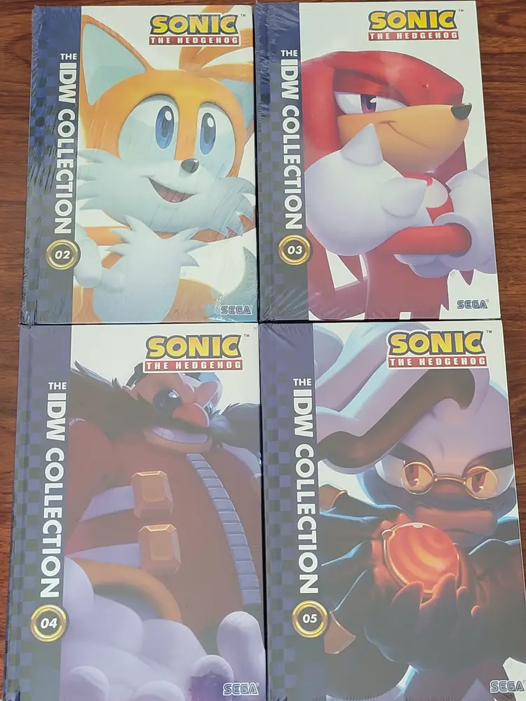 Sonic the Hedgehog IDW Collection Volume 2 3 4 Sega Hardcover Comic Book TPB Lot
