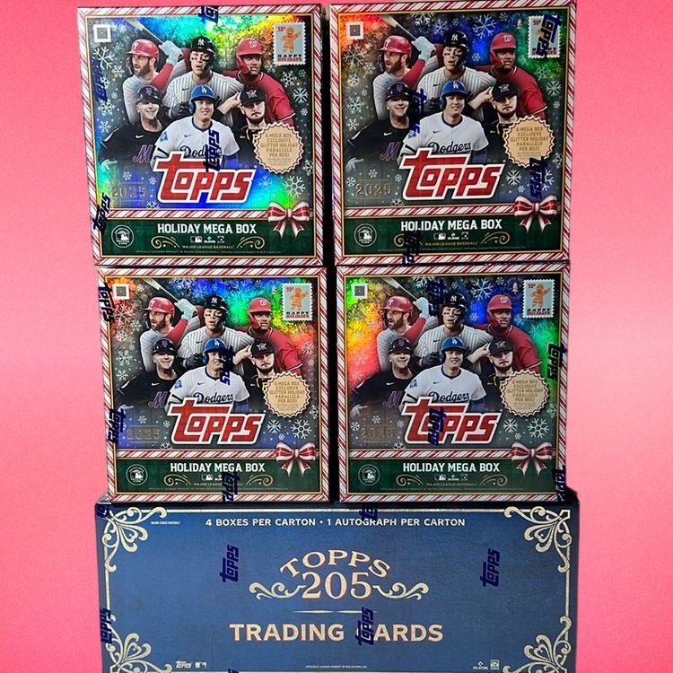 2025 Topps T205 & Holiday Mega Baseball 5 Box Mixer Live Team Rip #2 MBB1652 (stacked shipping)