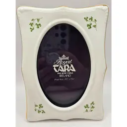 Royal Tara Fine Bone China Trellis Shamrock Photo Frame