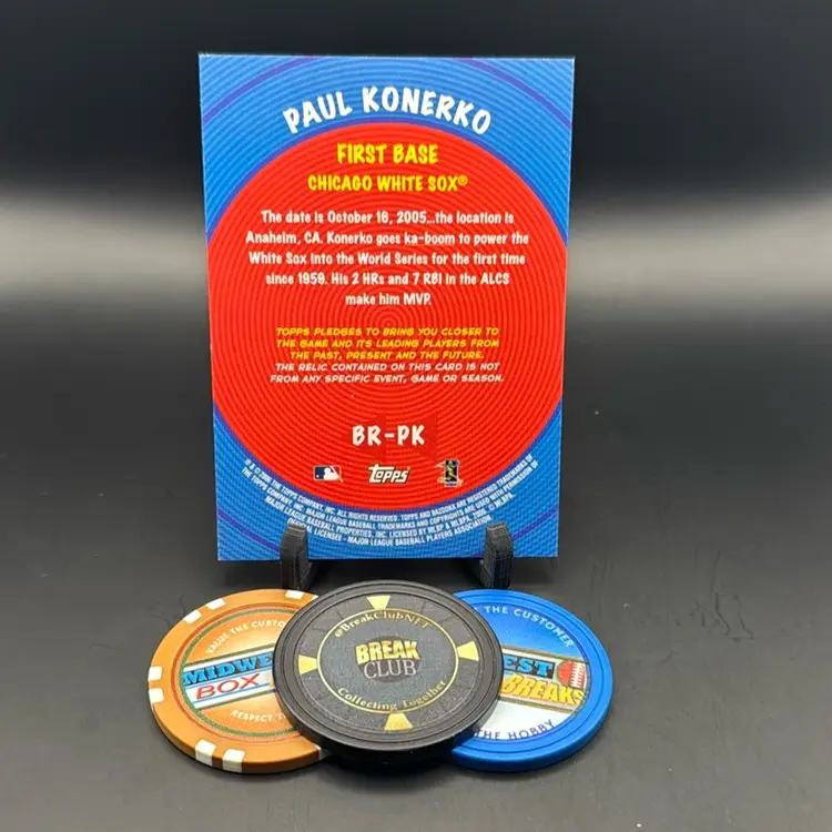 Paul Konerko Game Used Bat Relic 2006 Tops Chicago White Sox