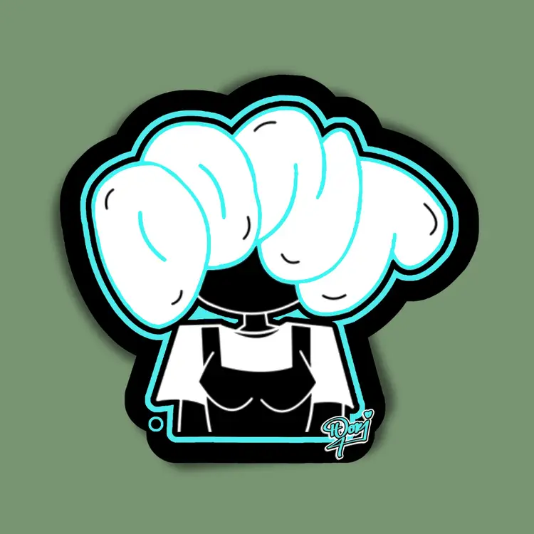 Don't Touch the Crown ꕤ Stickers | 6.35cm  (2.5 inches)