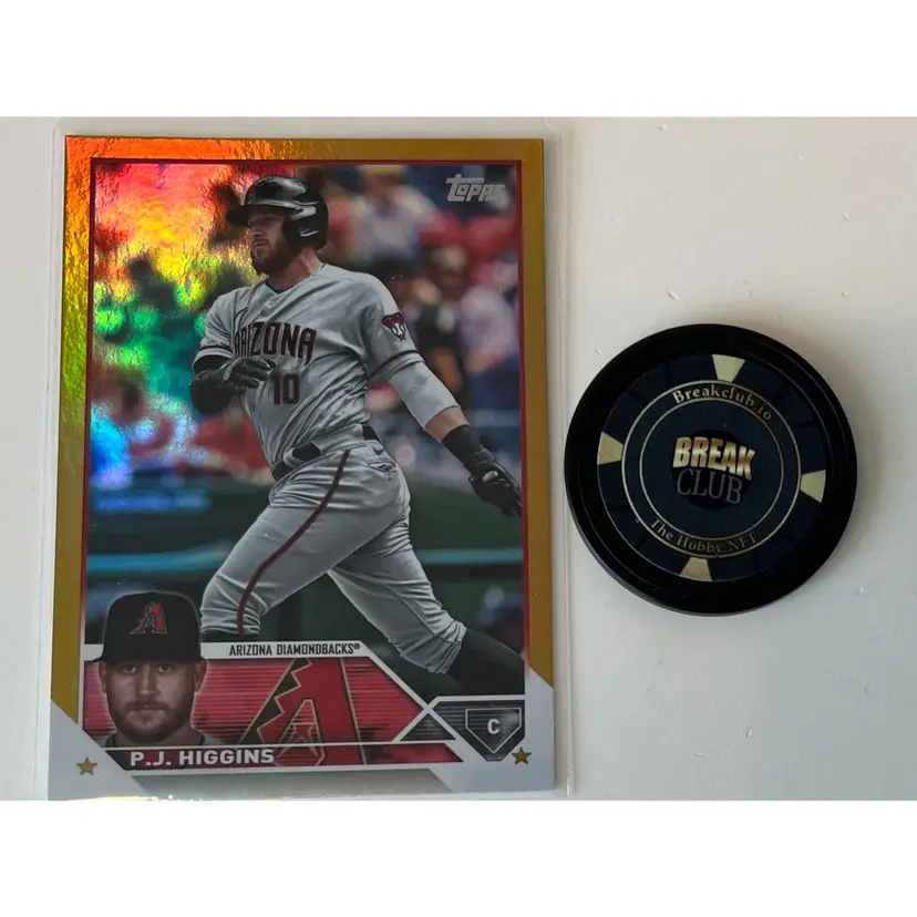 PJ Higgins Gold Foil Arizona Diamondbacks