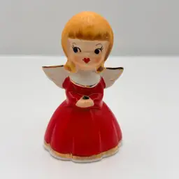 Holt Howard Berry Girl 1961 Ceramic Candleholder - As Is Missing Berries