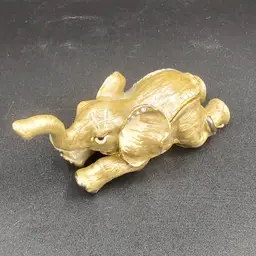 Enamel Elephant Hinged Trinket Box