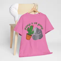 Garbage is Still Garbage Pink Unisex Heavy Cotton T-Shirt