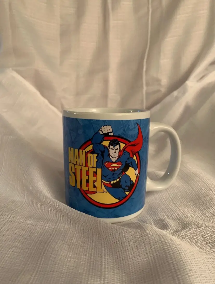 DC Comics Superman 16oz Man of Steel Coffee Mug Cup 