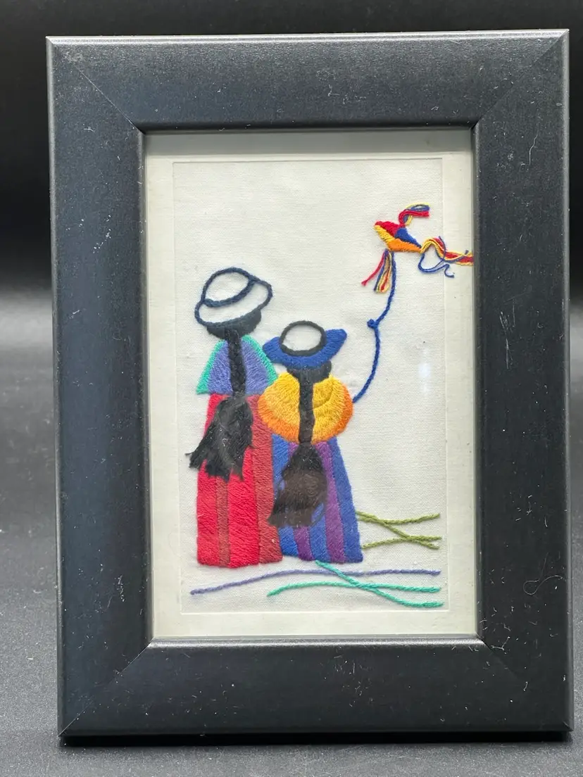 Field Workers Card Framed Mexico