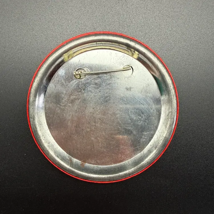 Vintage Louisiana Superdome Button Pin Pinback Red Yellow "I Was There" 3.5"