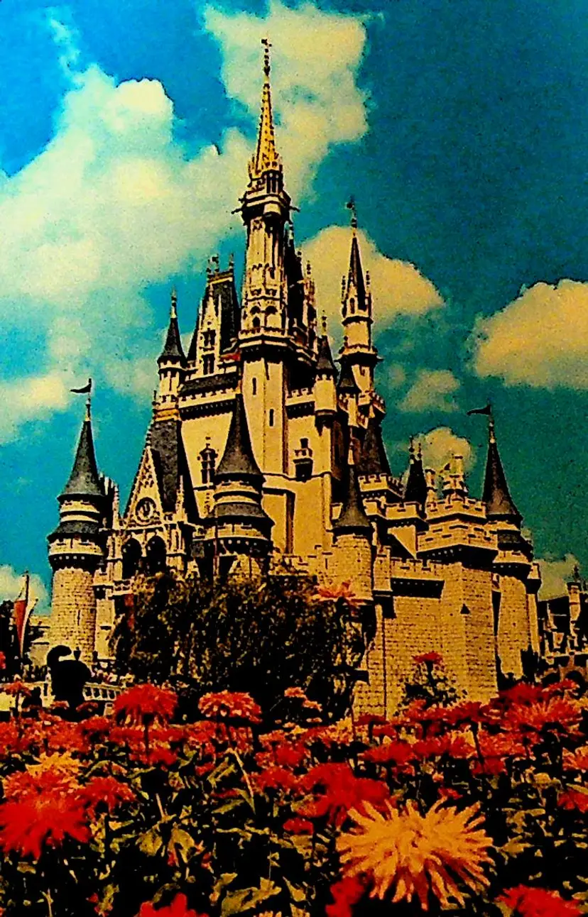 Cinderella Castle Unused Postcard Walt Disney World