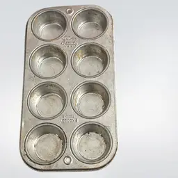 Metal Silver Beauty EKCOLOY Muffin Tin