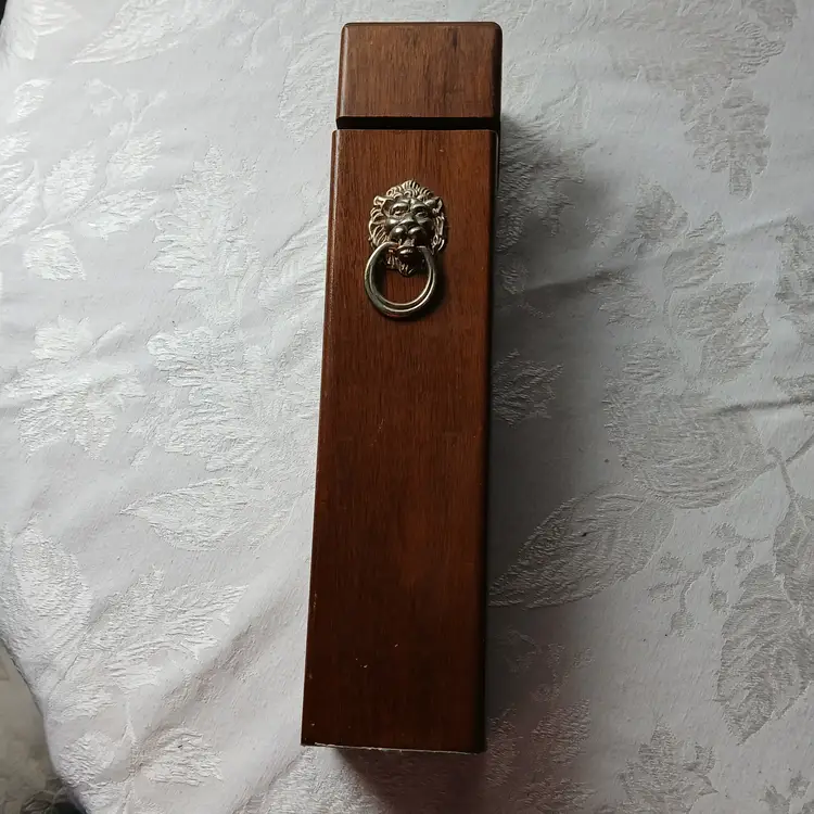 Tall Wooden Matchstick Holder