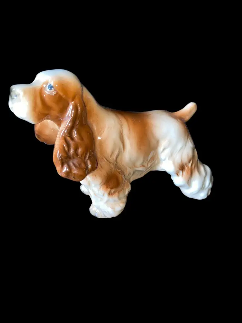 Vintage Cocker Spaniel Dog Ceramic Figurine Made In Japan 4” High