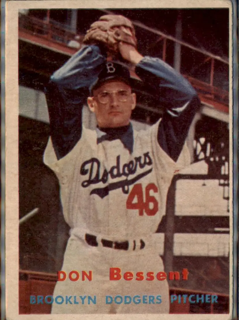 1957 Topps #178 Don Bessent - ( pk1 ) - Brooklyn Dodgers