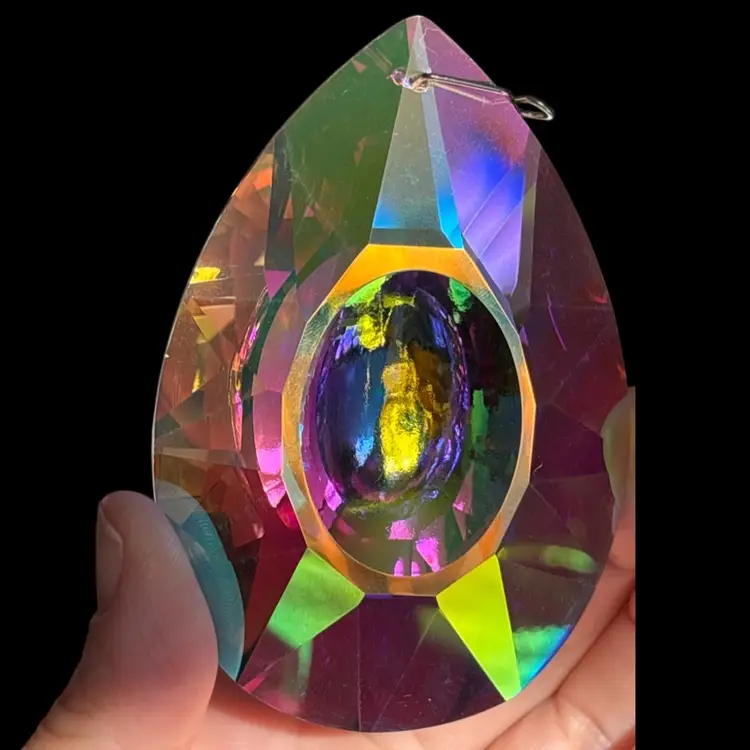 Large Iridescent Sun catcher Prisim