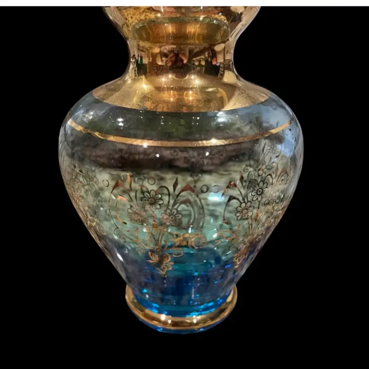 Blu Vecchio Ferro Lazzarini Bud Vase