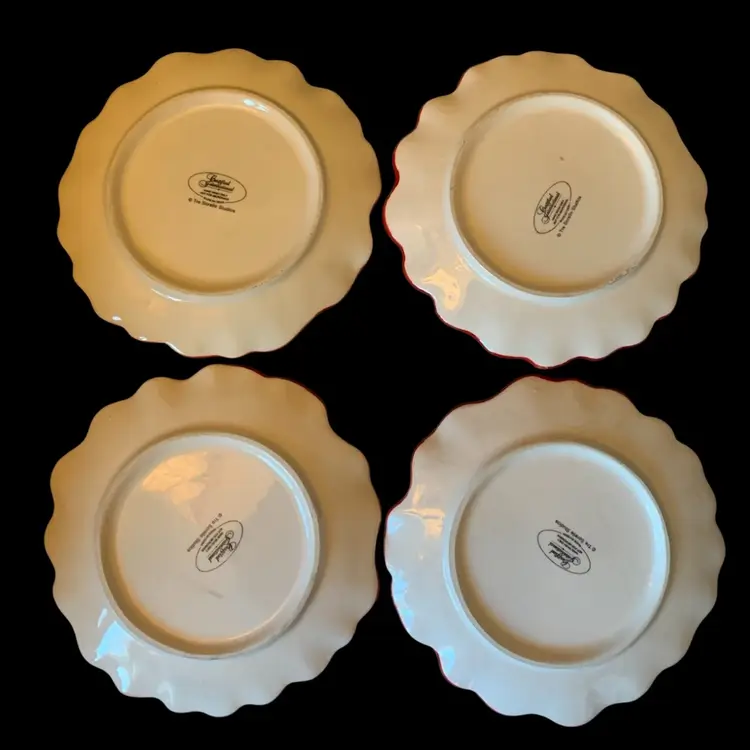 Poppy Desert Plates Set Of 4 8 Inches In Diameter By Certified International