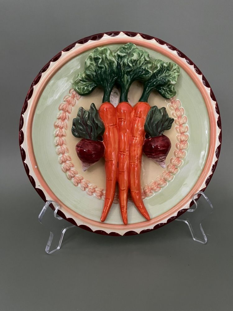 Unique Decorative 3D Carrot Plate by Bella Casa by Ganz