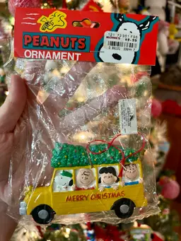Peanuts School Bus Christmas Ornament