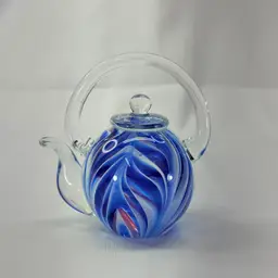 Tea Pot Paperweight Polished Base