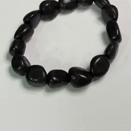 Shungite Black Mineraloid Unisex Stretch Bracelet