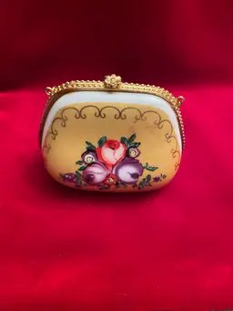 Yellow Handbag Trinket Box