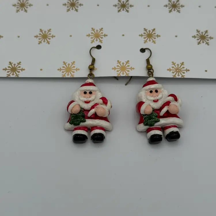 Santa Claus Dangle Earrings