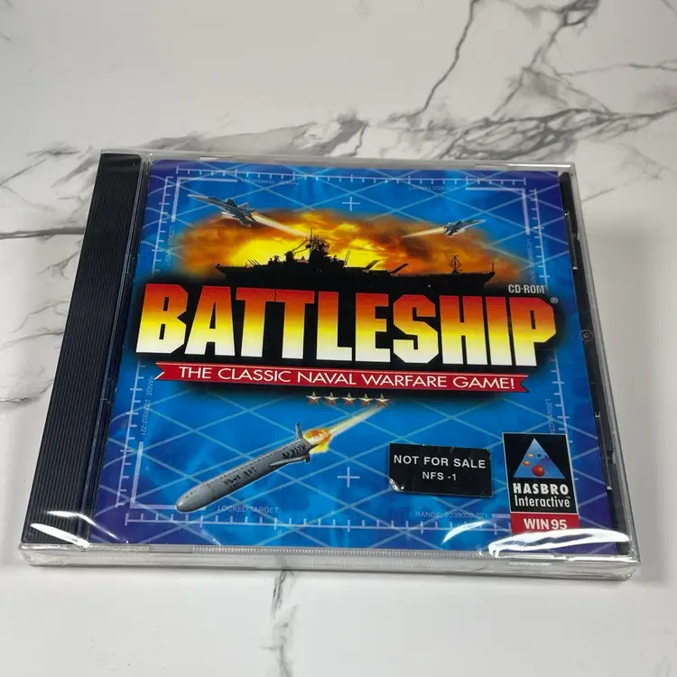 Lot Of 2 - VTG Hasbro PC Games CD-ROM WIN 95 Ultimate Yahtzee & Battleship NEW