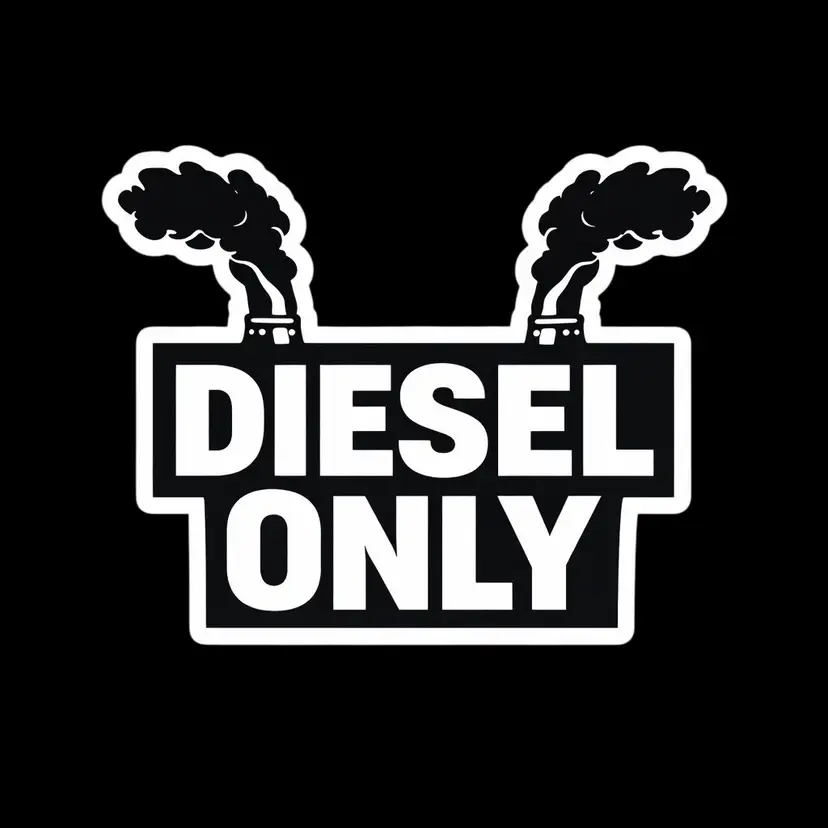 8” - 3 Pack - Diesel Only Sticker
