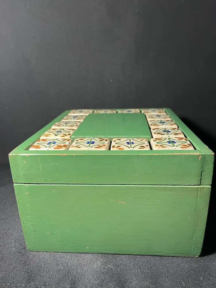 Wood Box With Ceramic Tiles