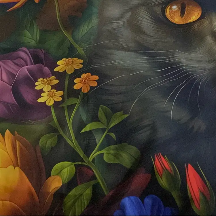 Rubin Design Studio Cat Fabric