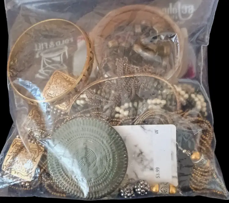 "Bronze Beauties" Themed All Wearable Mystery Jewelry Collection 1 lb Vtg/Mod