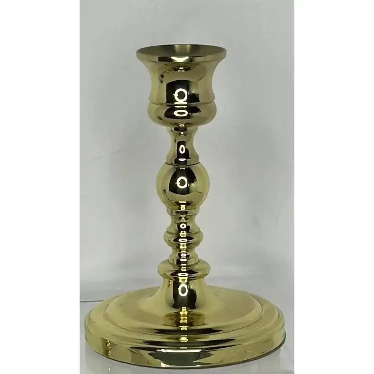 Vintage Pair Baldwin Brass Candle Holders - 4 3/4" Tall