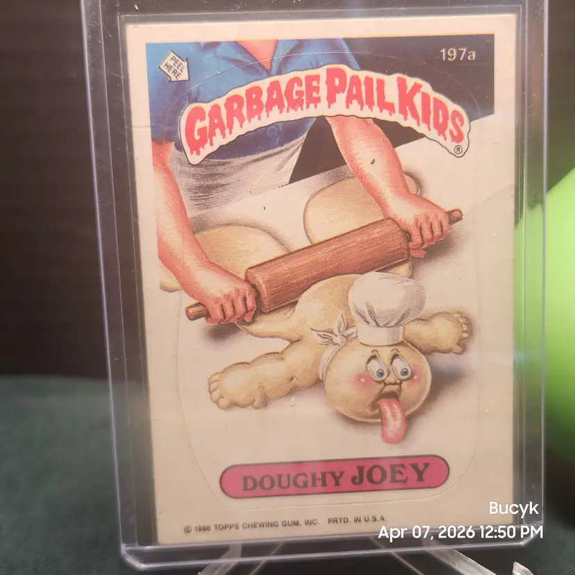 1986 Garbage Pail Kids - Doughy JOEY #197a