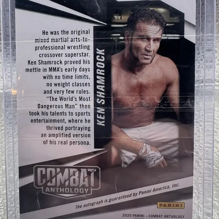 2025 Panini Combat Anthology - Ken Shamrock #18 Signatures (Autographed) For The OG’s