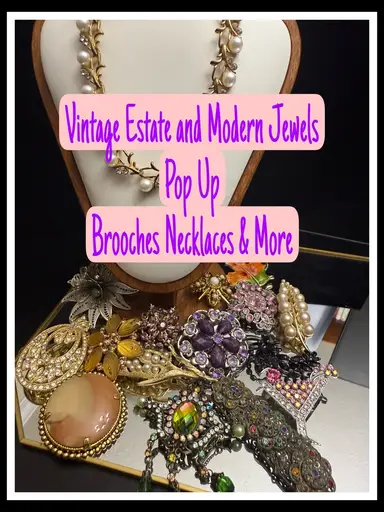 Pop Up Jewel Sale- Vintage Estate Modern Brooches And More 