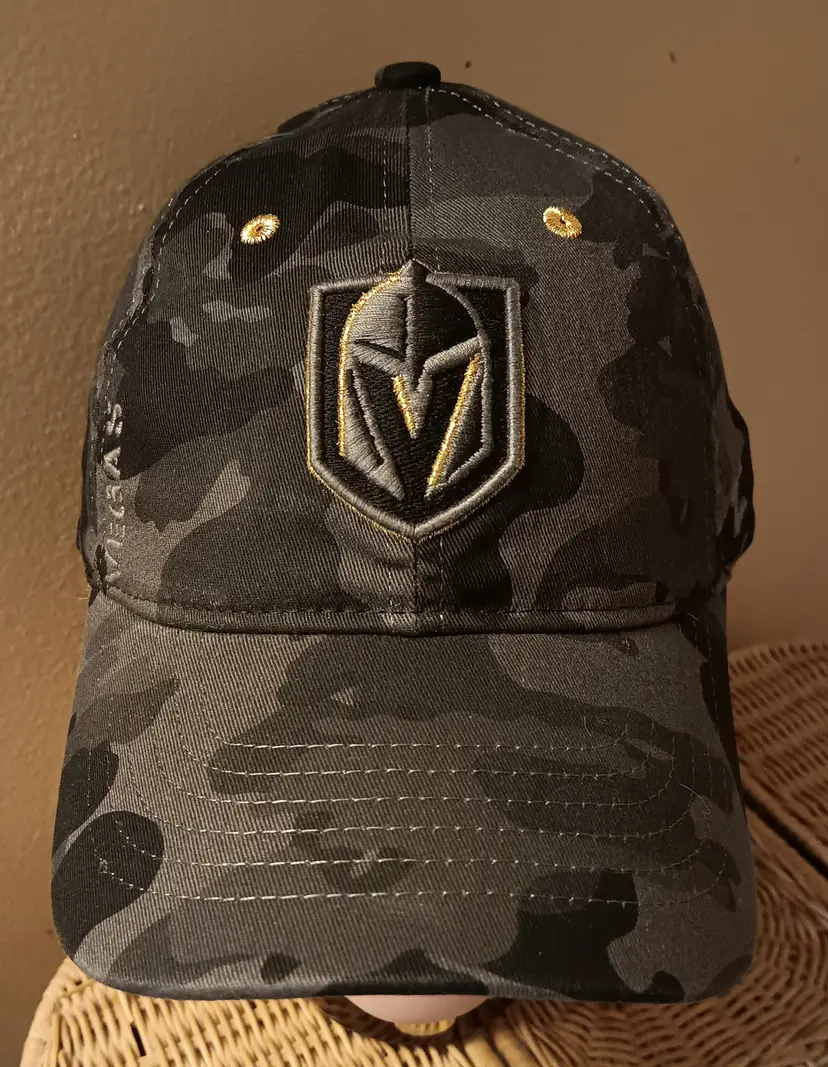 Vegas Golden Knights Military Appreciation Washed Camo Cap New retired NHL
