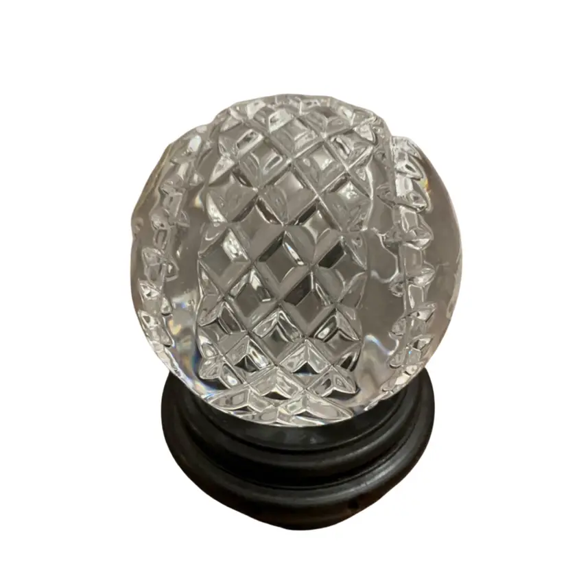 Waterford Crystal MLB Collectible Baseball World Series Paperweight Commemorating The Houston Astros 2022 World Series Championship 2.75”