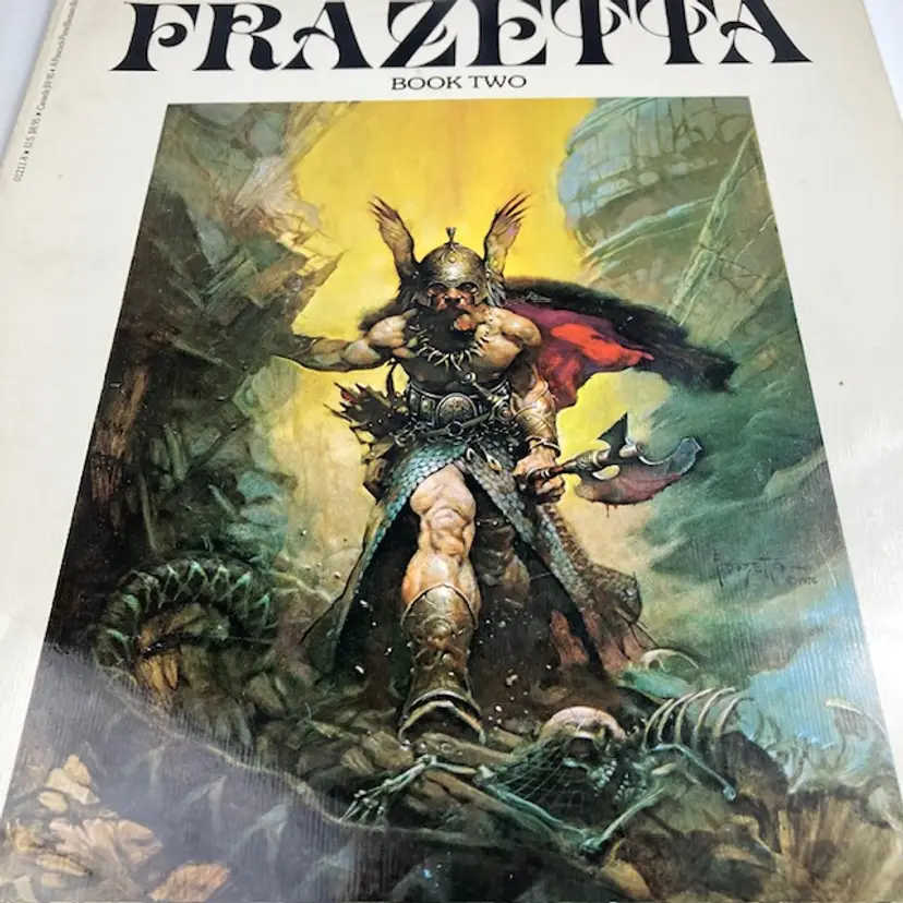 Frank Frazetta Book 2 Fantasy Science Fiction Color B&W 32 plates soft cover book