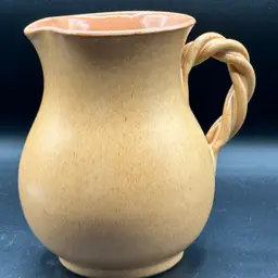 Made In Italy ceramic pitcher/utensil crock/vase pottery decor 7"