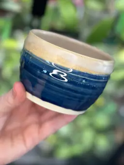 Handmade pot, no drainage 3.25 Inch