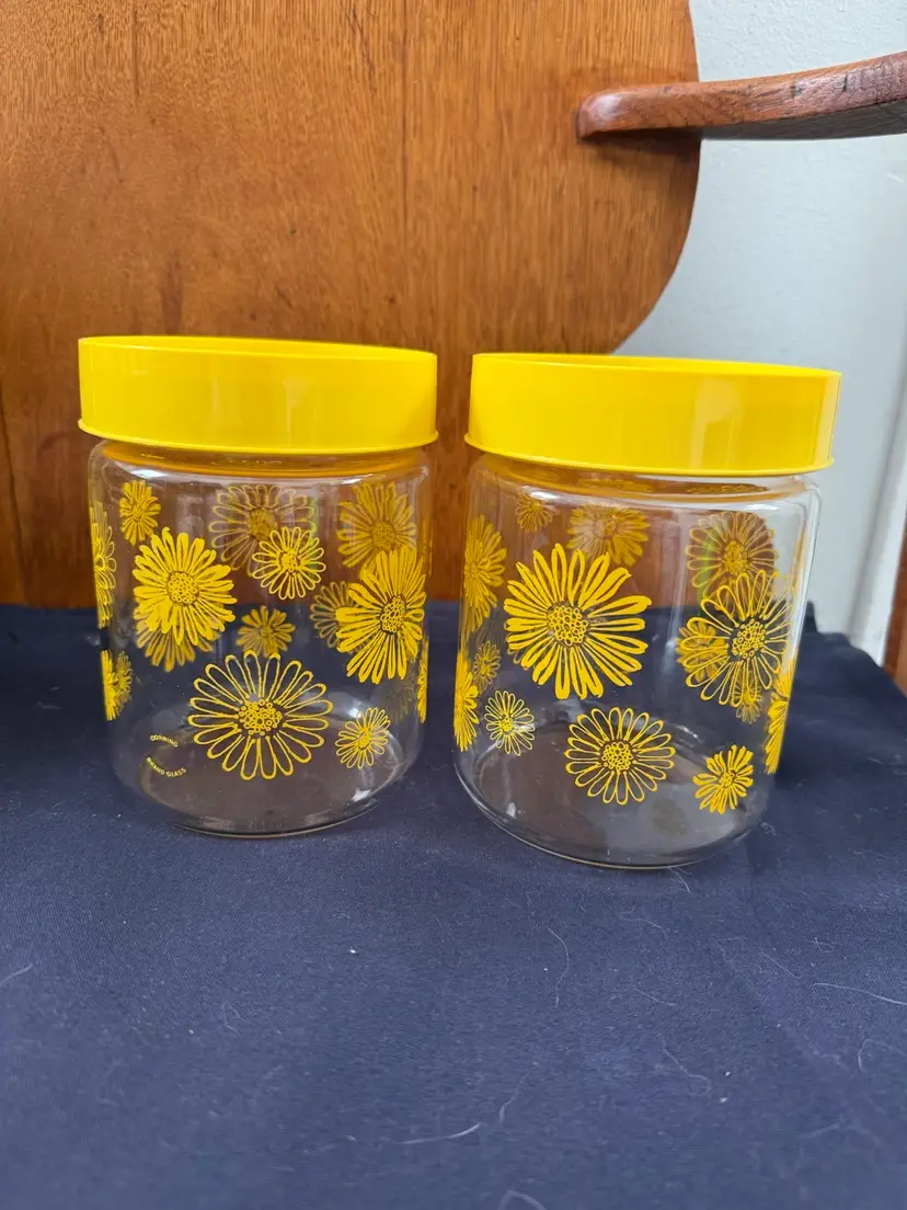 Vintage Corning Glass Canisters