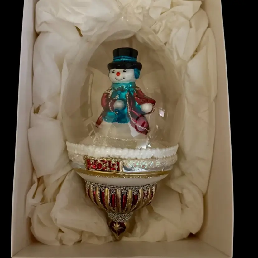 2019 Hallmark Ornament Heritage Collection "Snowman Dome" #HDR1618 With Box
8-1/2” L x 4” W