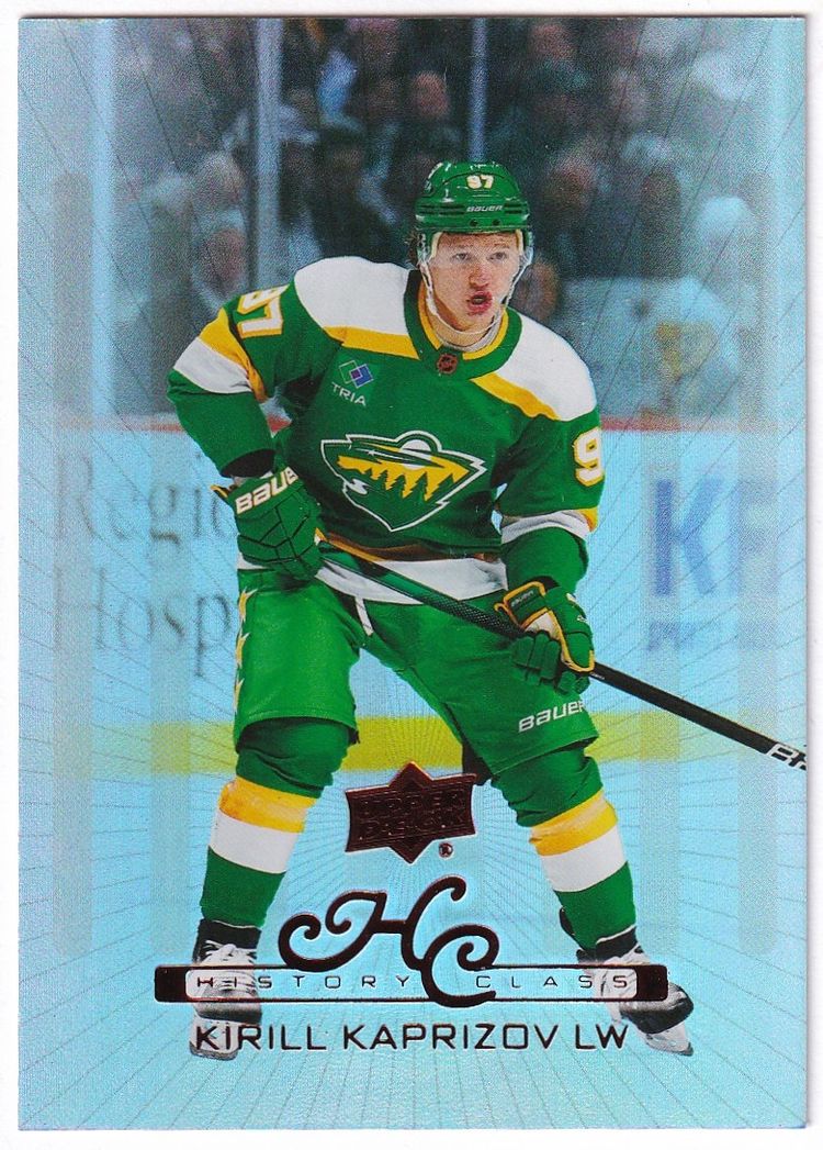 2022-23 Upper Deck '99-00 Upper Deck Retro History Class #HC32 Kirill Kaprizov Minnesota Wild Hockey Card