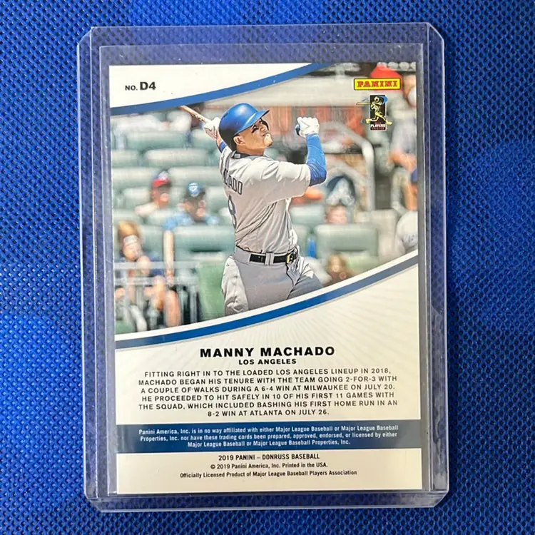 2019 Donruss Dominators Manny Machado D4  /999